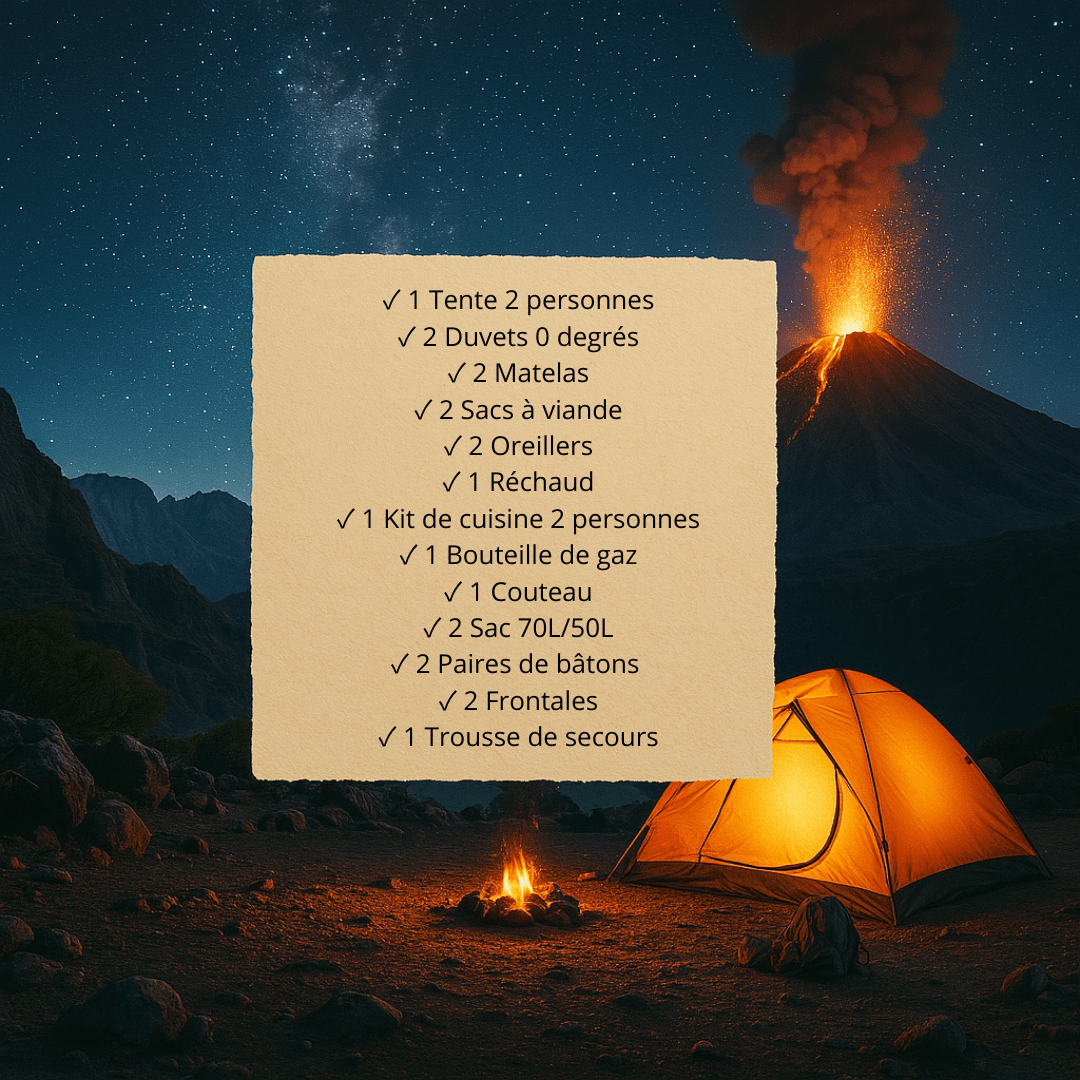 Pack 2 personnes Bivouac confort