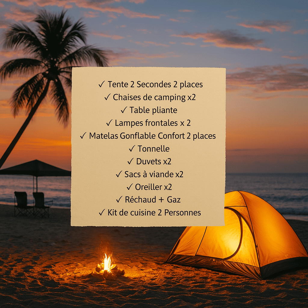 Pack Bivouac Plage 2 Personnes